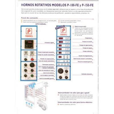 Horno Rotativo Paning P-150-Fe